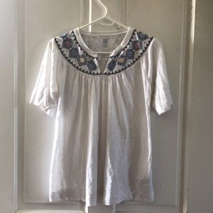 Linen maternity shirt